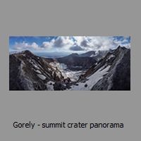 Gorely - summit crater panorama 
